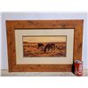 Image 1 : Pine Framed Horse Picture