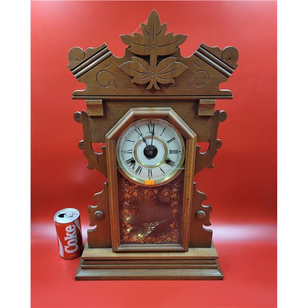 Antique Arts and Crafts New Haven Mantle Clock
