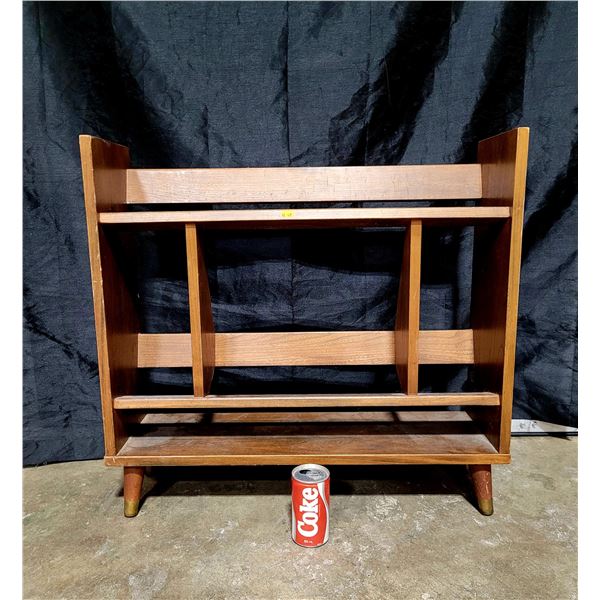 MCM Wooden Book/Record Shelf