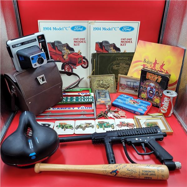 Mancave/Car Memorabilia and Paint Gun Lot