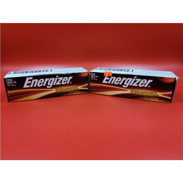 2 Packs of Energizer D Battery's