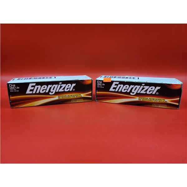2 Packs of Energizer D Battery's