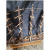 Image 3 : Large Antique Spanish Wooden Hand Crafted Ship Model Made in Spain