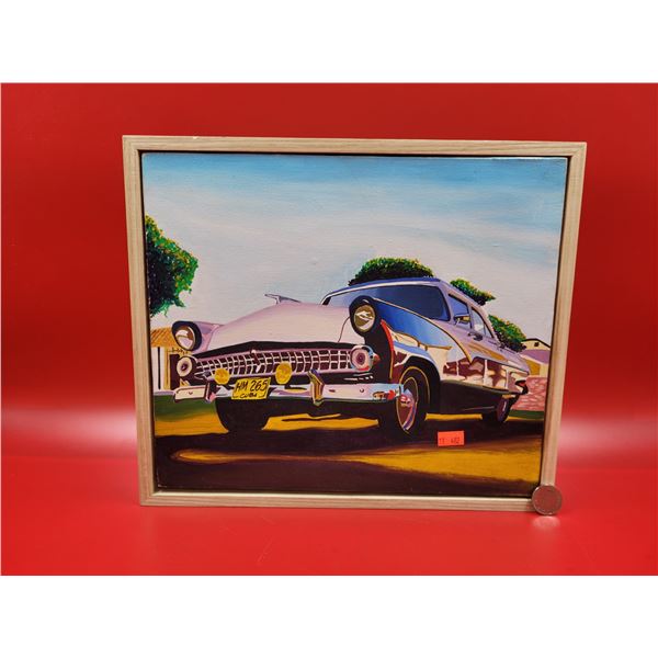 Signed and Stamped Car Painting