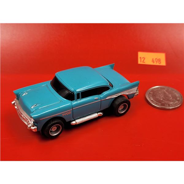 Vintage Tyco Turquoise Bel Air Slot Car