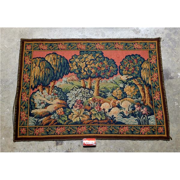 Vintage Hand Knotted Wall Tapestry