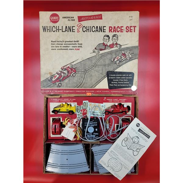 Vintage 1/32 Scale Gilbert American Flyer Auto-Rama Racing Set