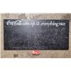 Vintage Metal Coca-Cola Advertising Board