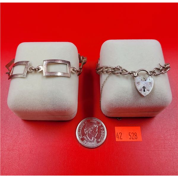 2 Sterling Silver Bracelets (17.27 grams)