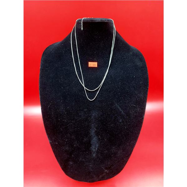 2 Sterling Silver Necklaces (9.45 grams)