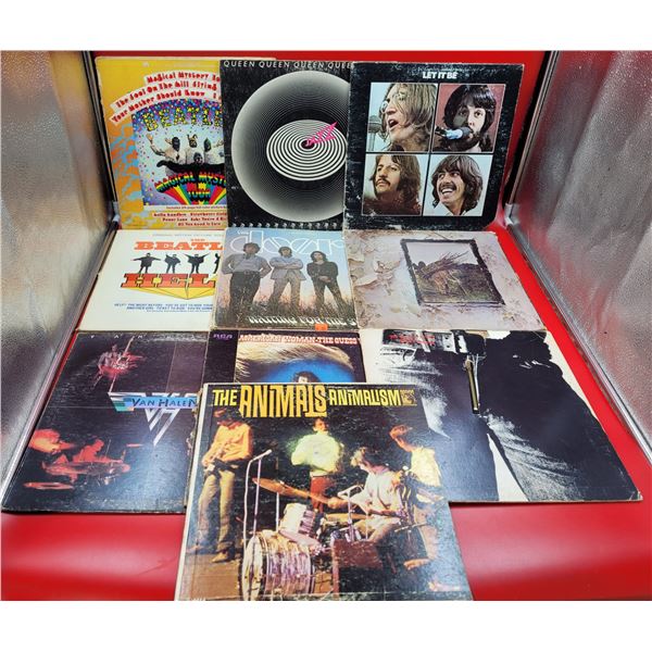 Variety of 10 Vinyl Records