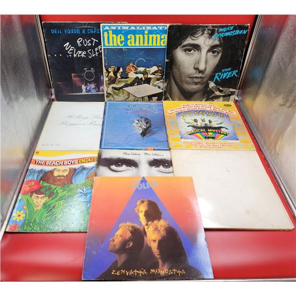 Variety of 10 Vinyl Records