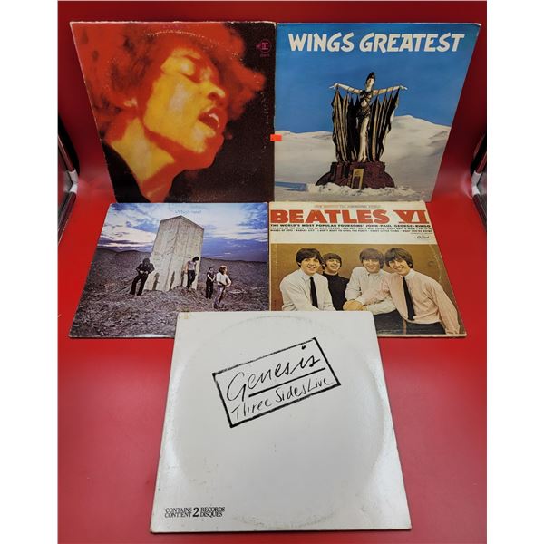 Variety of 5 Vinyl Records