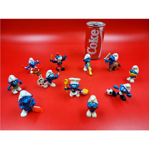 Vintage Smurf Figurine Toy Lot