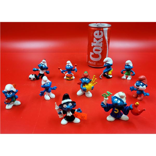 Vintage Smurf Figurine Toy Lot