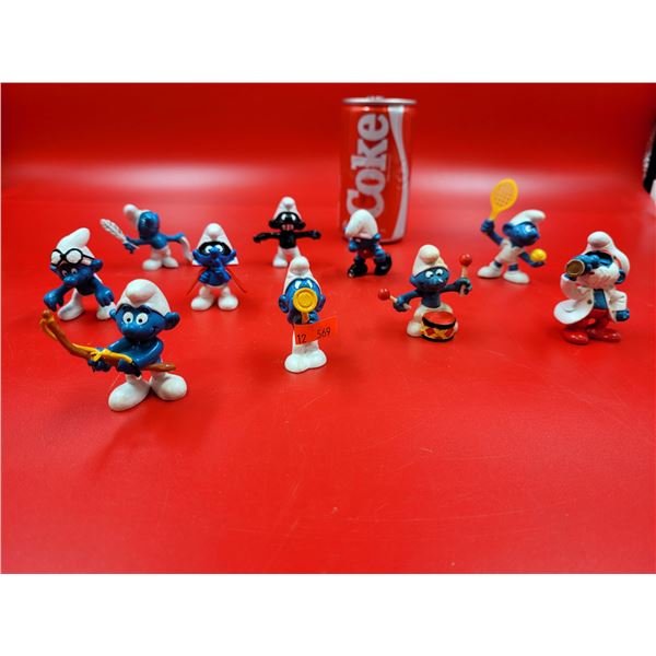 Vintage Smurf Figurine Toy Lot