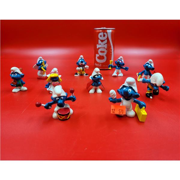 Vintage Smurf Figurine Toy Lot