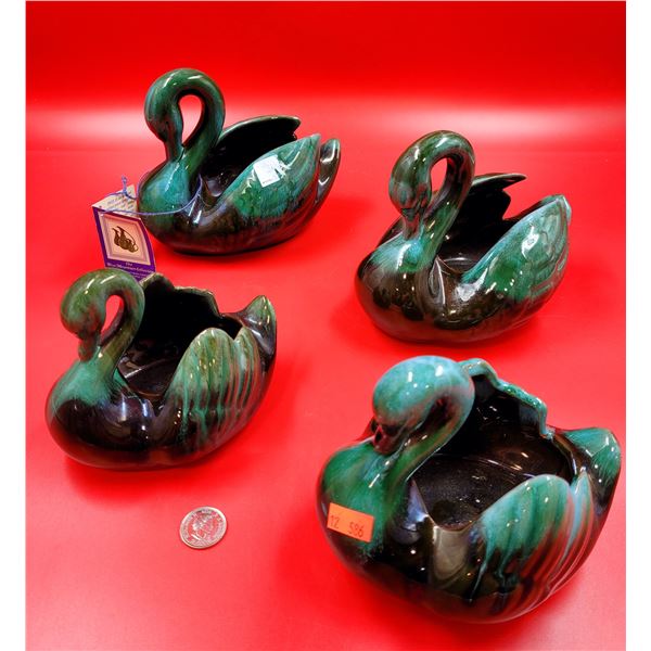 Blue Mountain Pottery Swans