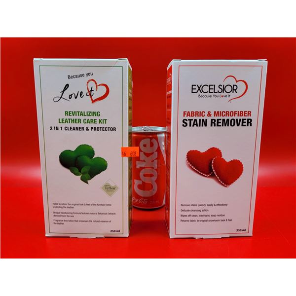 New Leather, Fabric and Microfiber Cleaner and Stain Remover Kits