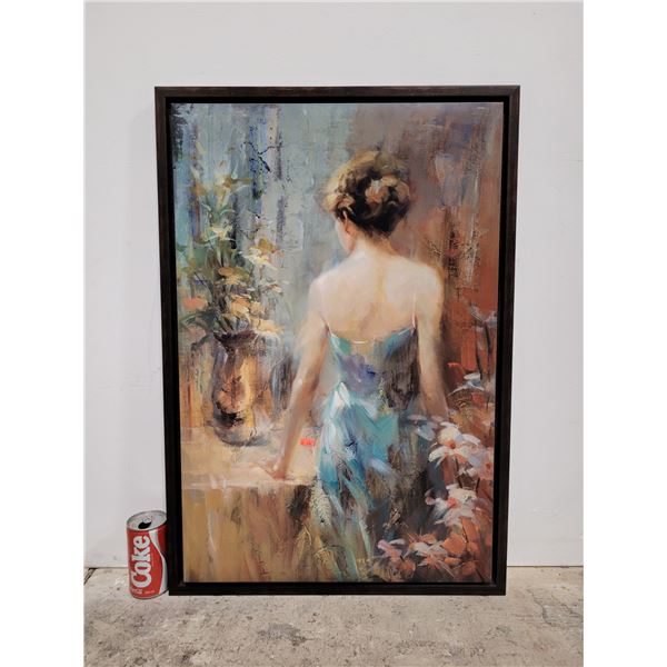 Framed Flower Lady Print