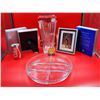 Image 1 : Royal Crystal Rock Vase, Serving Platter, Cirque du Soleil Photo, & Picture Frame