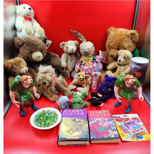 Vintage Stuffed Bears, Harry Potter Books, & Games