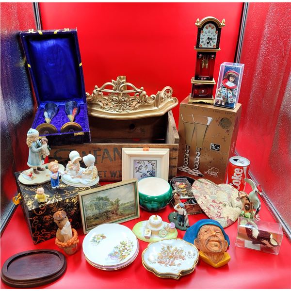 Vintage Miscellaneous Lot w/ Millennium Crystal Glasses