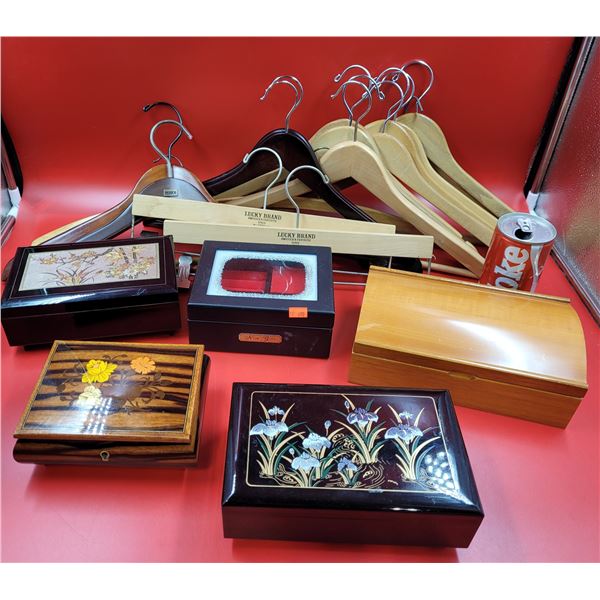 Wooden Trinket Boxes & Hangers