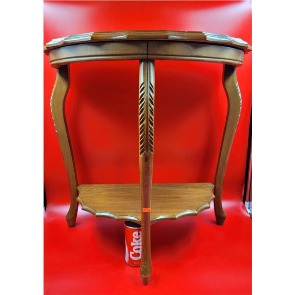 Vintage Half Moon Table