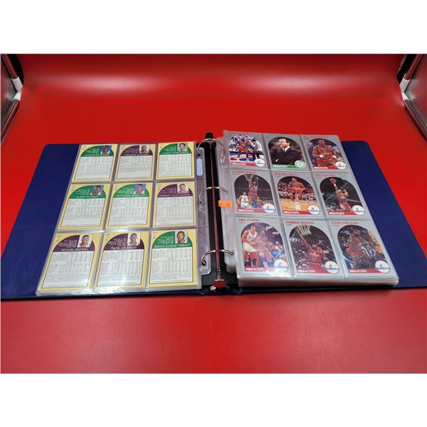 Binder of Basketball Cards