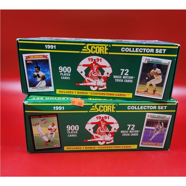 2 Boxes of 1991 Collector Set Baseball Cards