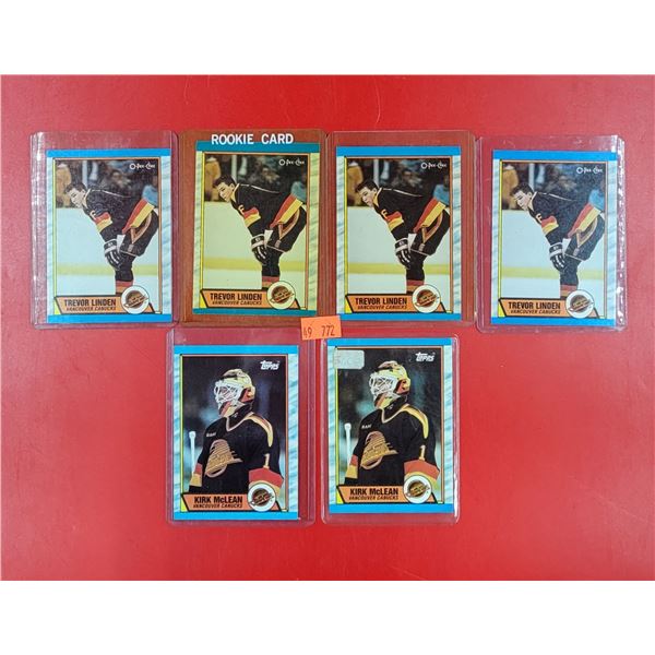 Trevor Linden & Kirk McLean Hockey Cards