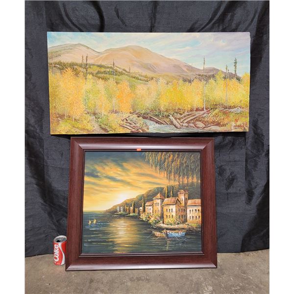 2 Original Paintings by Favor & Austin