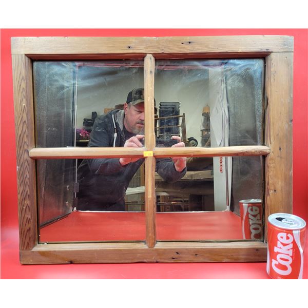 Antique Window Made into a Wall Mirror