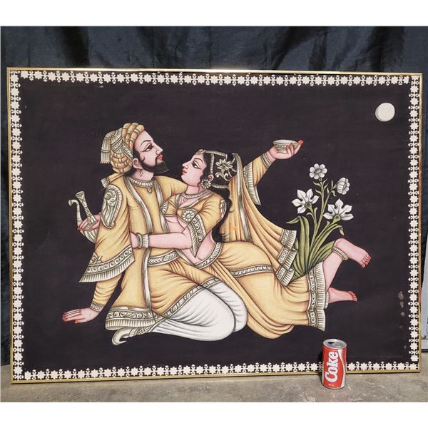 Framed Painting Pressed on Fabric