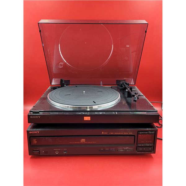 Sony Record Player & CD Player