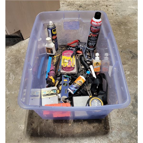 Assorted Tool & Car Lot (Pliers, Stapler, Cleaning Wax, etc.)