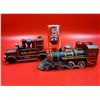 Image 1 : Vintage Cast Iron Fire Engine & Train Coin Bank