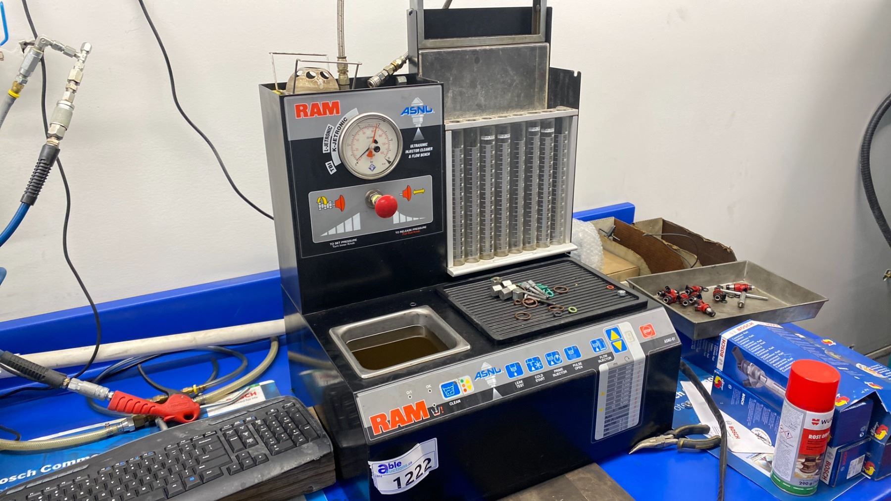 Asnu Machine RAM ASNU-01 L-JETRONIC ULTRASONIC GAS INJECTOR CLEANER AND FLOW BENCH ...