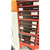 Image 2 : WURTH DRAWERED CABINET WITH CONTENTS. WIRE TIES, ASST HD BATTERY TERMINAL POWER SPLICE, FUSE TAPS,
