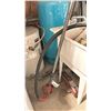 Image 1 : GROUP OF BARREL TOOLS. MANUAL PUMP, COMPRESSED AIR PUMP, BARREL LIFT, CARTS AND OPENING TOOL