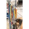 Image 2 : GROUP LOT OF EXTENSION CORDS, HOSES, AIR LINE, CHAIN, SPRINKLER ETC