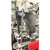 Image 1 : ARBOR PRESS WITH HEAVY DUTY METAL BENCH AND ASST OF 'STUFF'.
