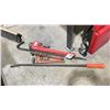 Image 1 : 5 PIECES. 2X14" & 24" PIPE WRENCHES AND SNAP-ON PRY BAR AND 30" CROW BAR
