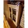 Image 2 : Set of 2 stained glass display cabinets - approx. 39in wide x 11 1/2in depth x 4ft tall each