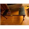 Image 2 : Glass top vintage coffee table - approx. 50in x 2ft depth x 19in height