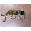 Image 2 : Group of jewellery - 18K gold ring/ 10K Ruby/ scorpion pendant necklace/ 2 unmarked rings