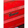 Image 2 : Snap-on rolling toolbox full of assorted metal shop items - approx. 28in x 19in x 31in tall