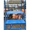 Image 3 : Canway - 5 Step Rolling Safety Ladder with 15" Top Step (approx 55in x 26in x 90in H)