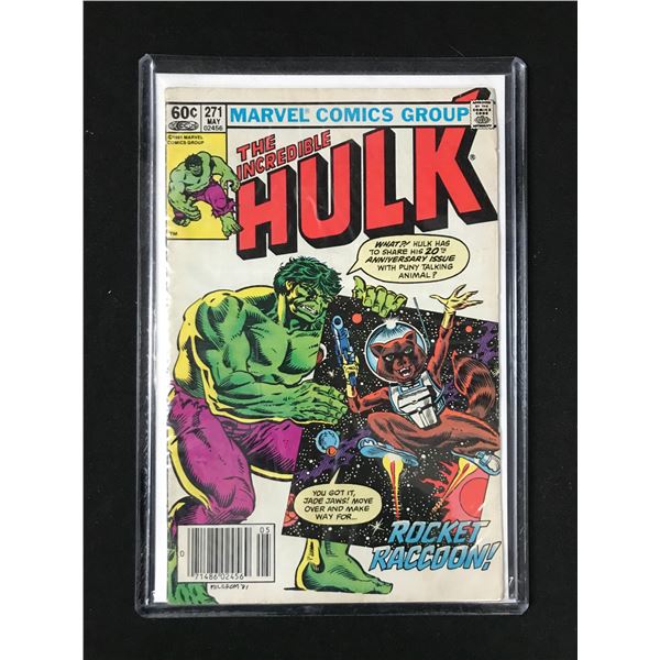 MARVEL COMICS NO.271 THE INCREDIBLE HULK(1ST APPEARANCE ROCKET RACCOON)